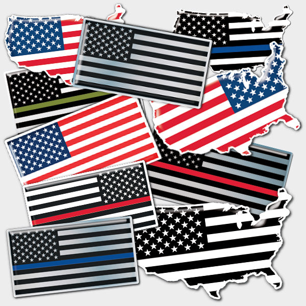 American Flag Decals