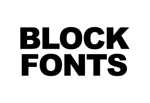 Boat Registration Numbers and Letters in Block Fonts