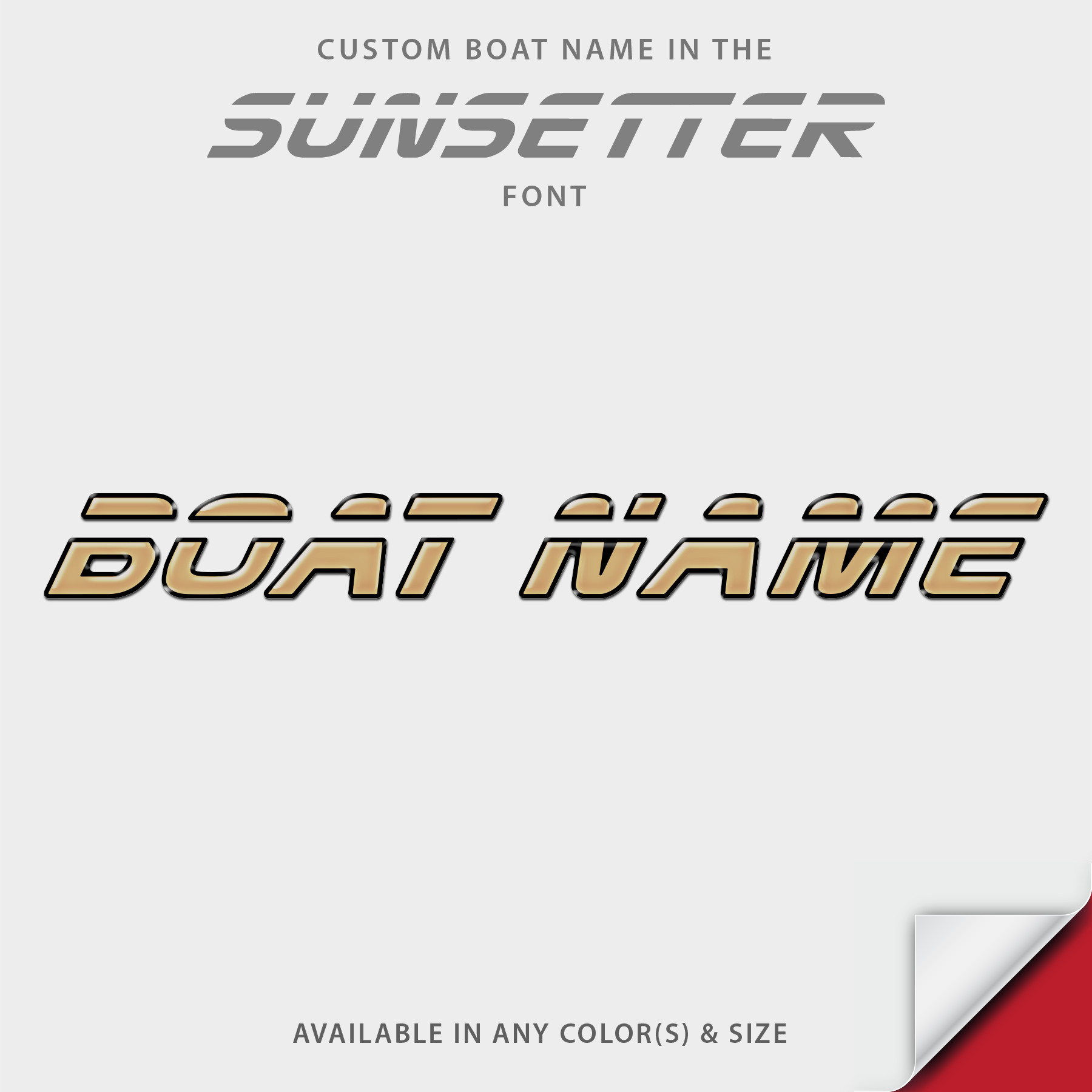 2001-2005 Malibu Sunsetter Domed Boat Name