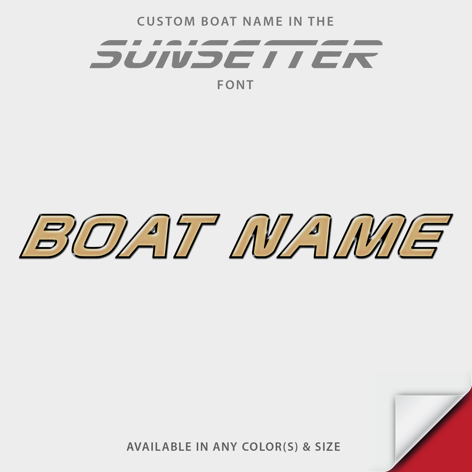 2001-2005 Malibu Sunsetter Domed Boat Name