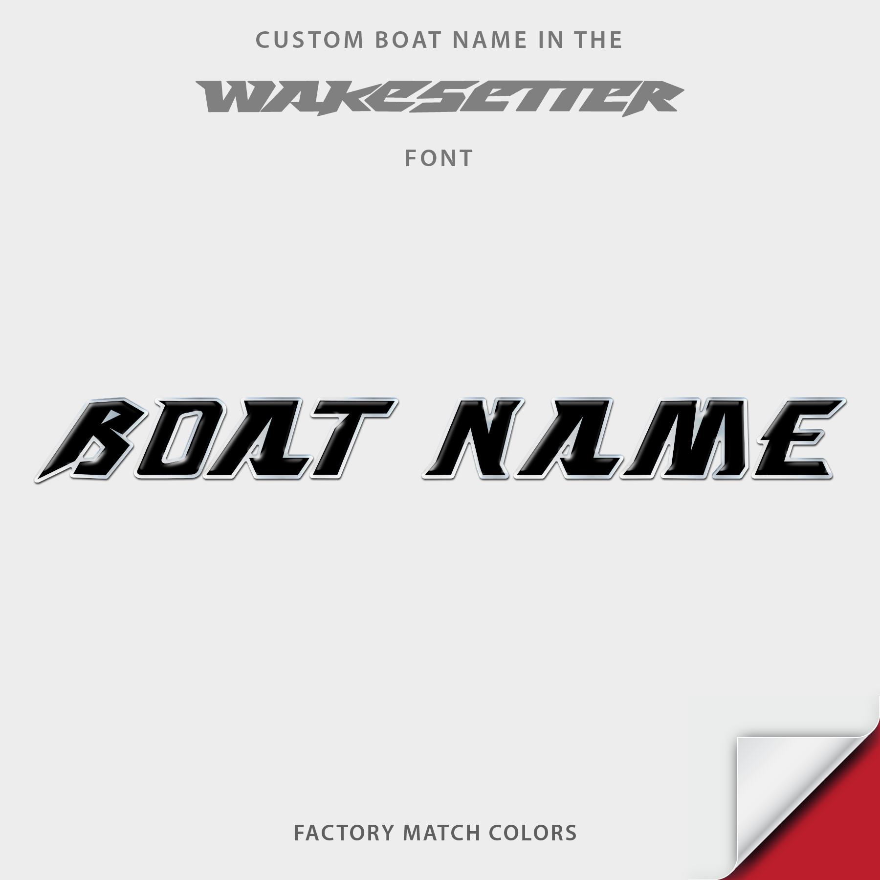 2007-2009 Malibu Wakesetter Domed Boat Name