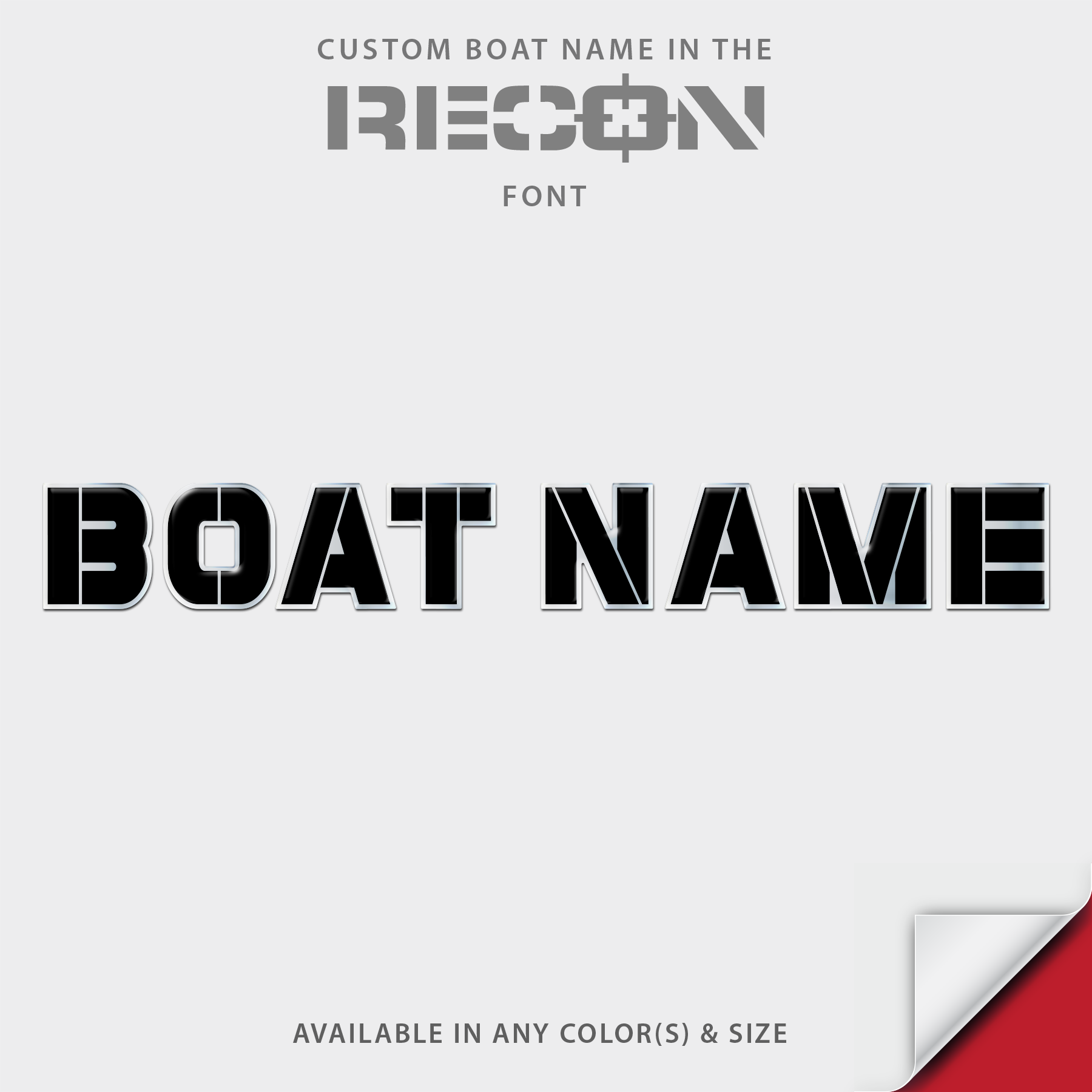 2013 Axis Recon Domed Boat Name