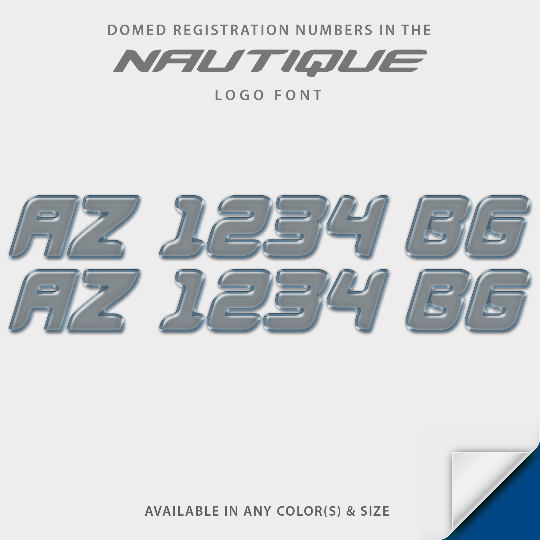 2015-2026 Nautique Domed Registration, Factory Decal Matched Colors