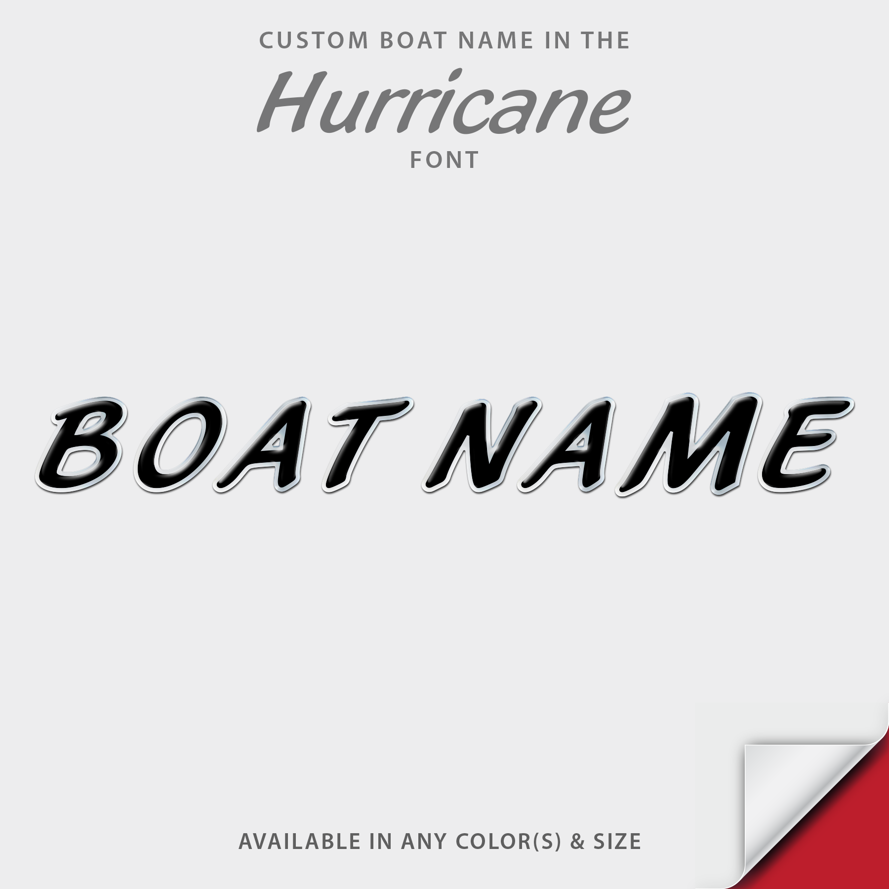 Hurricane Domed Boat Name