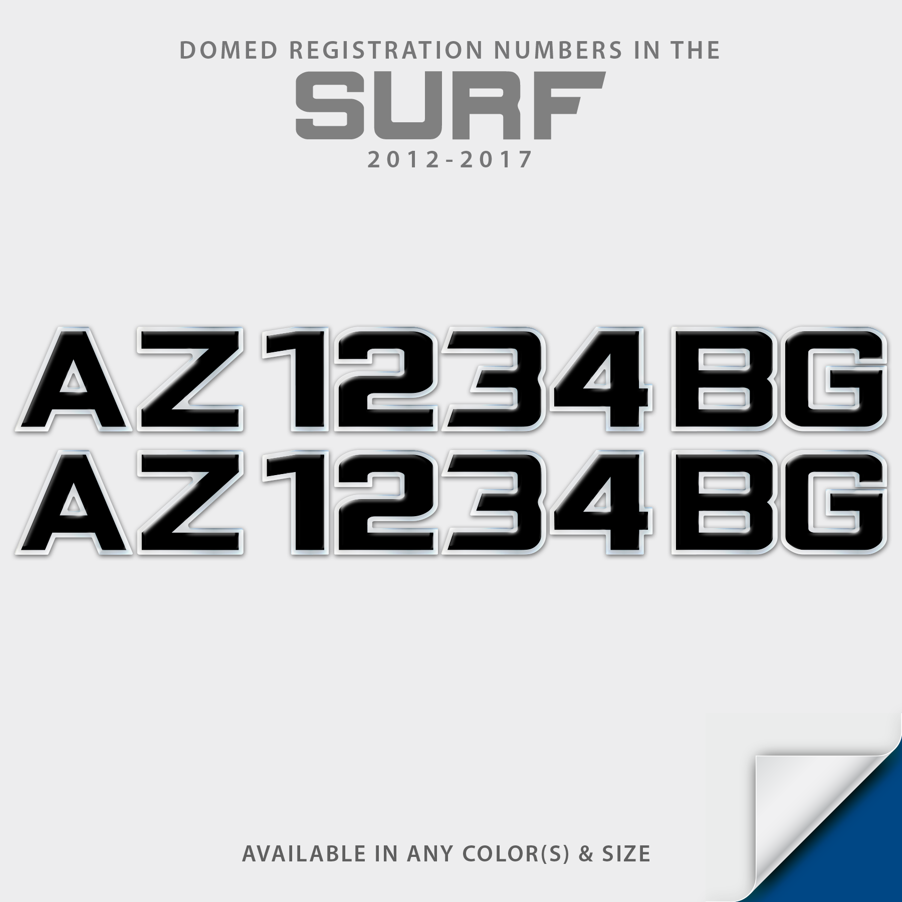 2012-2017 Centurion Surf Domed Registration