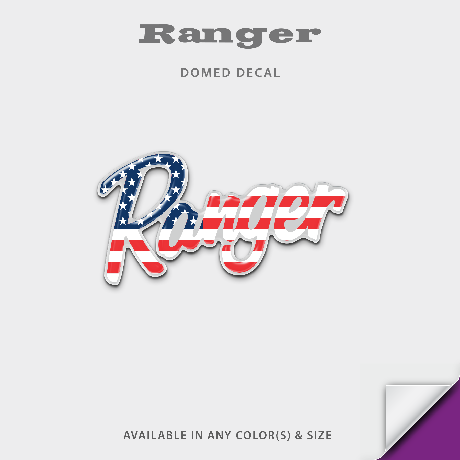 Ranger Boats Domed Accessory Decal