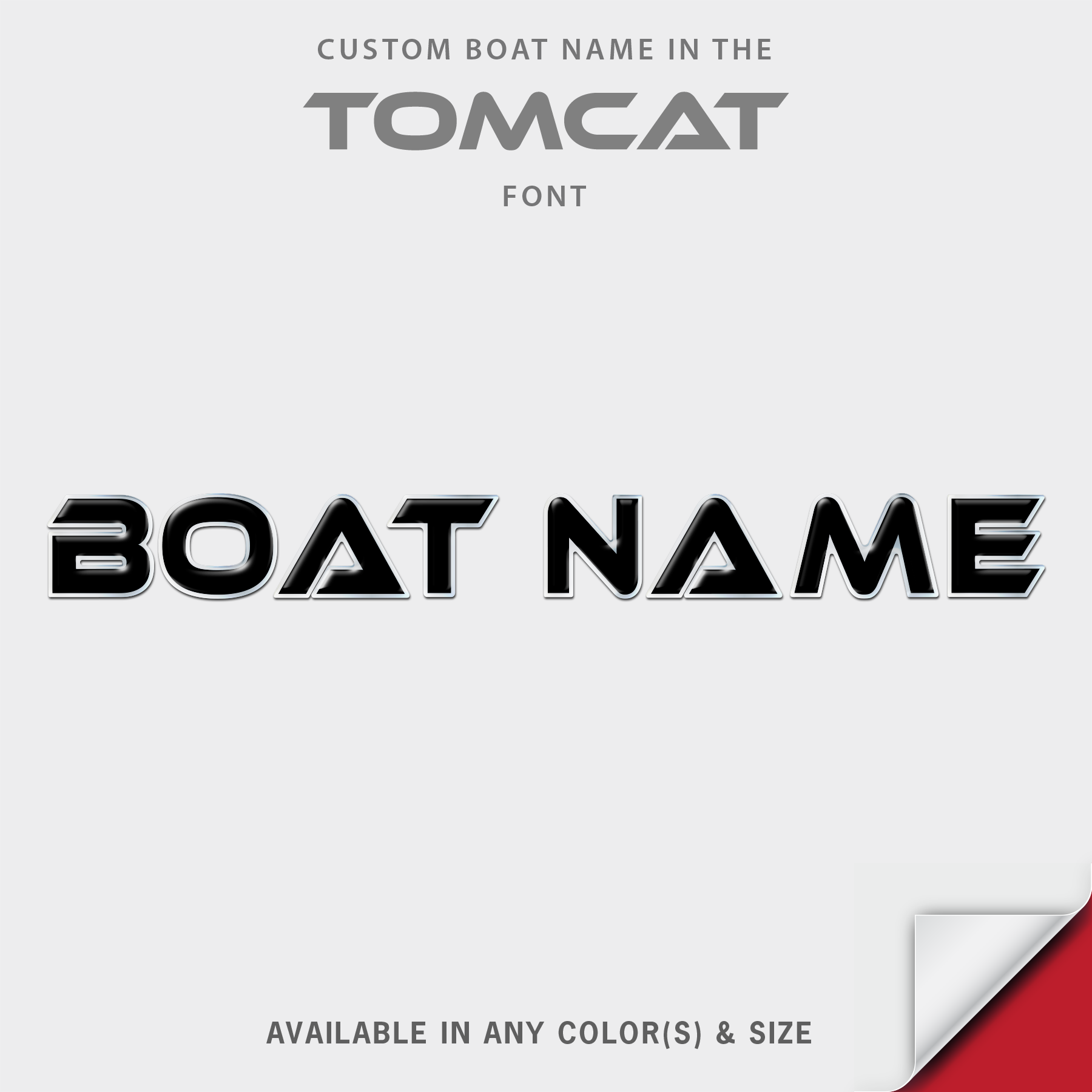MB Tomcat Domed Boat Name