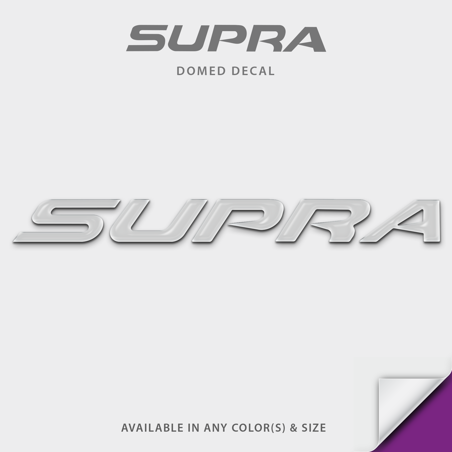 Supra Boats Domed Boat Decal