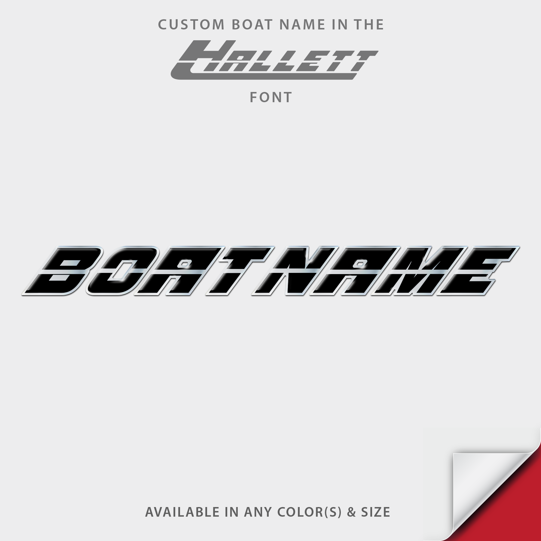 Hallett Domed Boat Name