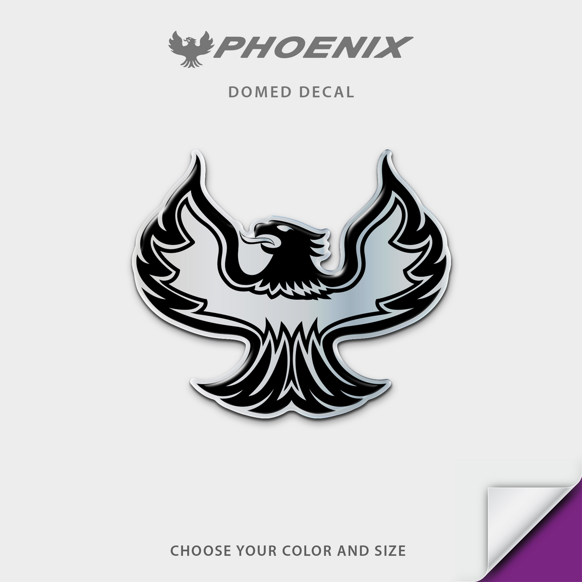 Phoenix Boats Bird Domed Boat Decal, Factory Decal Matched Colors