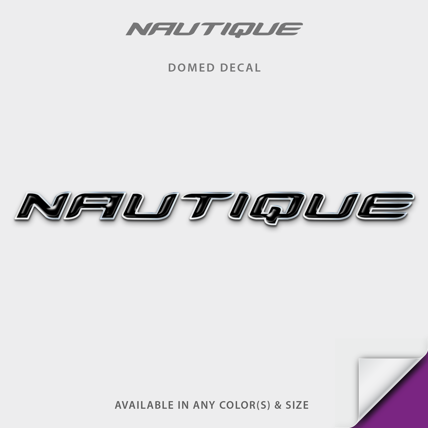 2012-2024 Nautique Domed Boat Decal