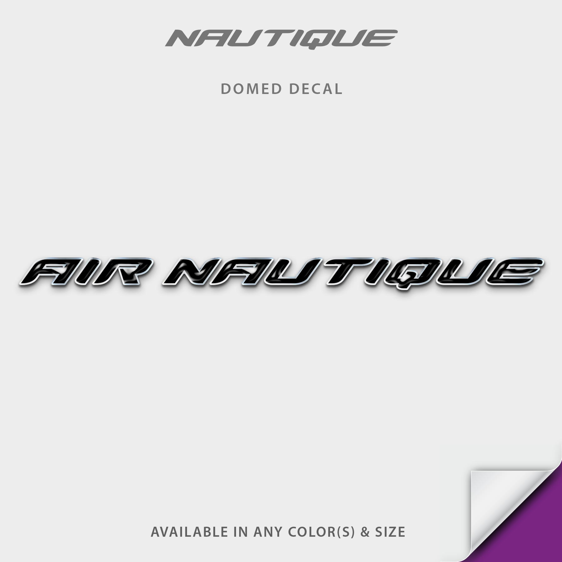 2012-2024 Nautique Air Domed Boat Decal