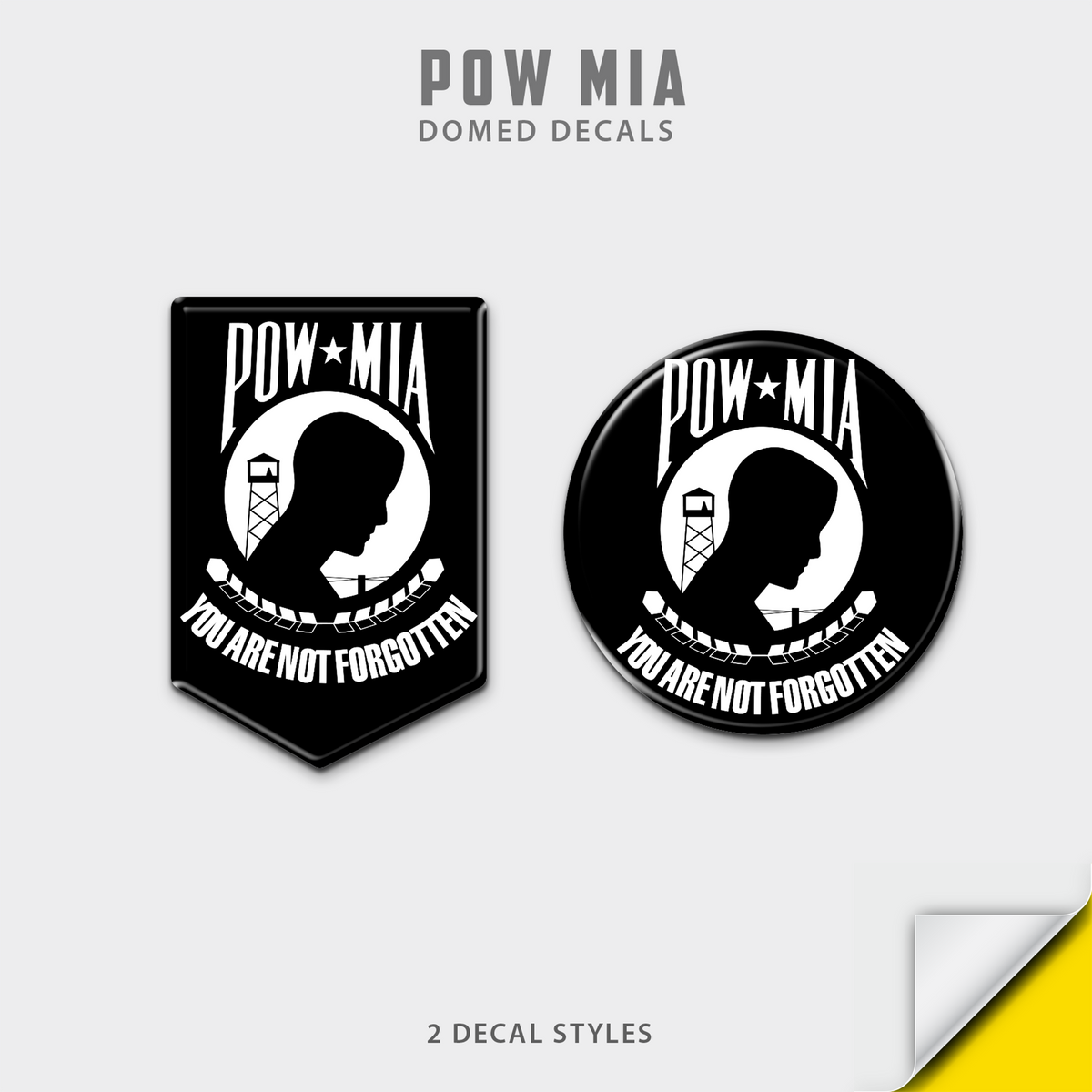 POW/MIA Domed Decal