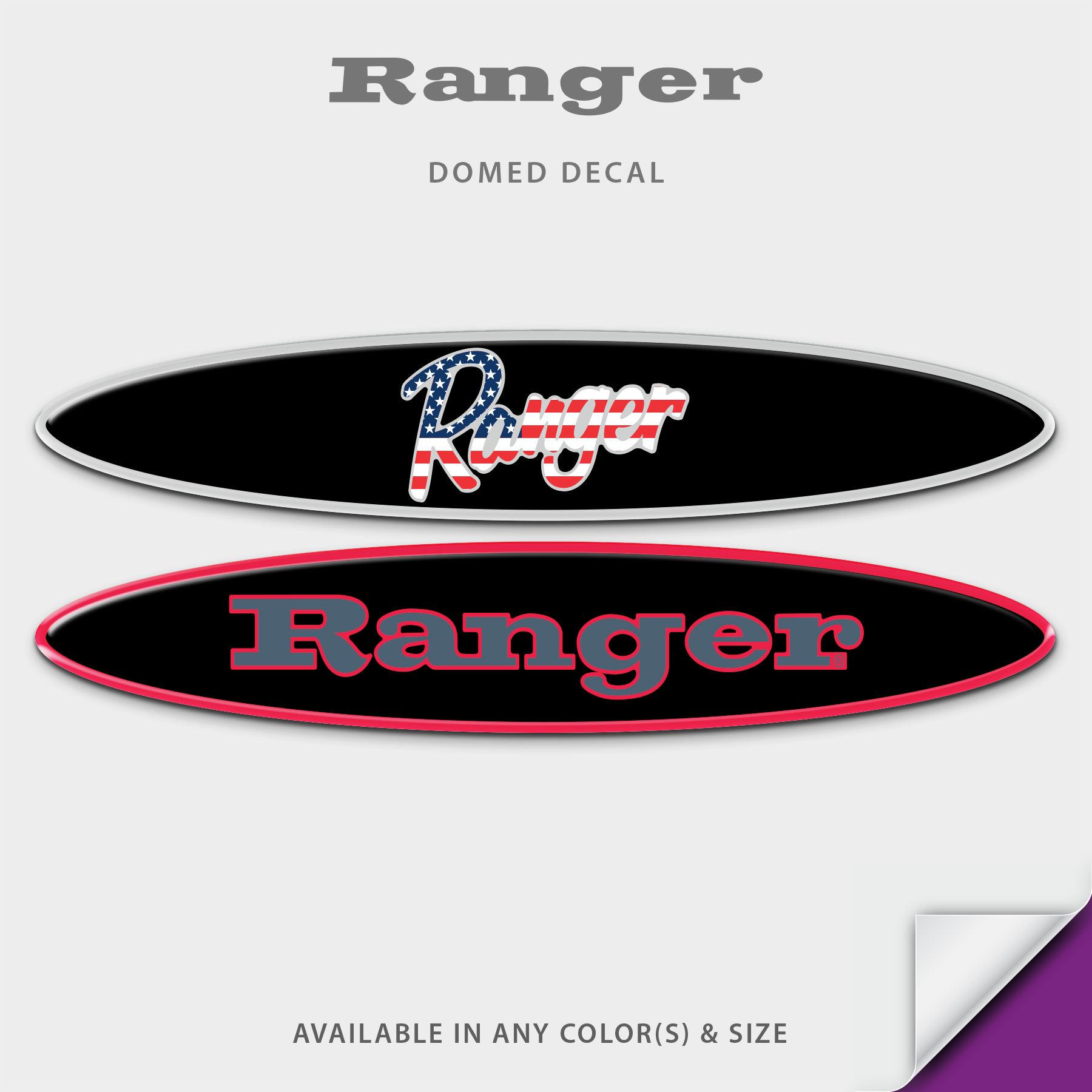 Ranger Boats Coin Box Domed Decal