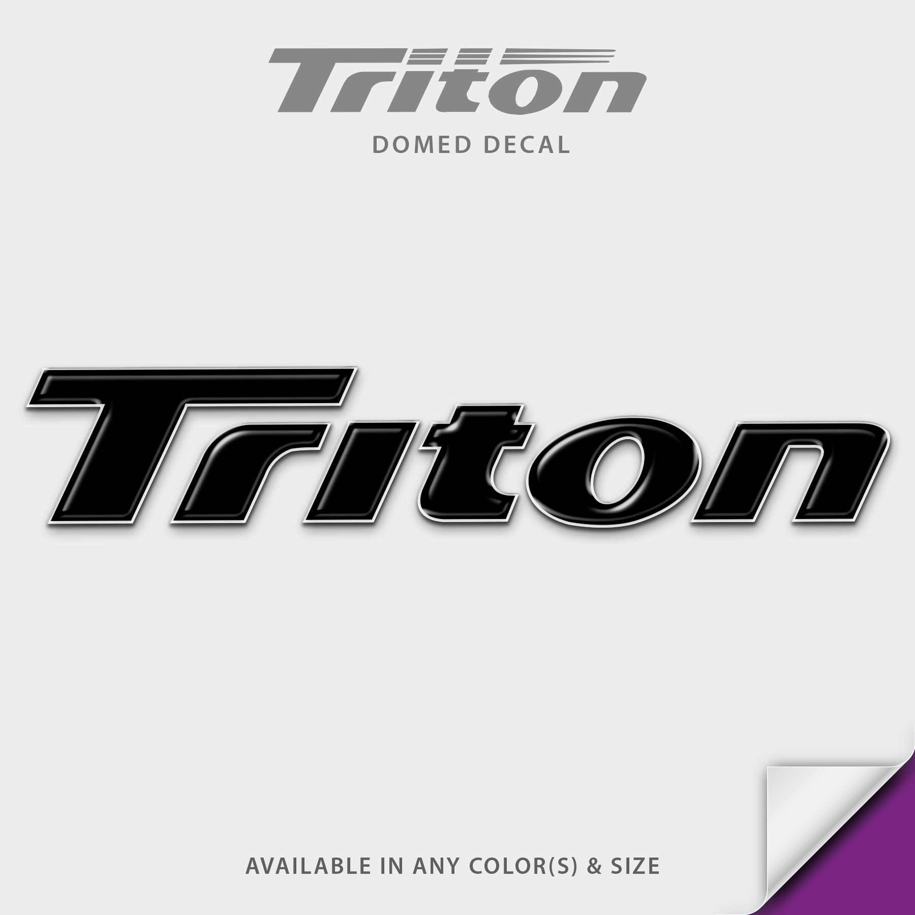 Triton Boats LTS Light Tackle Series Domed Boat Decal