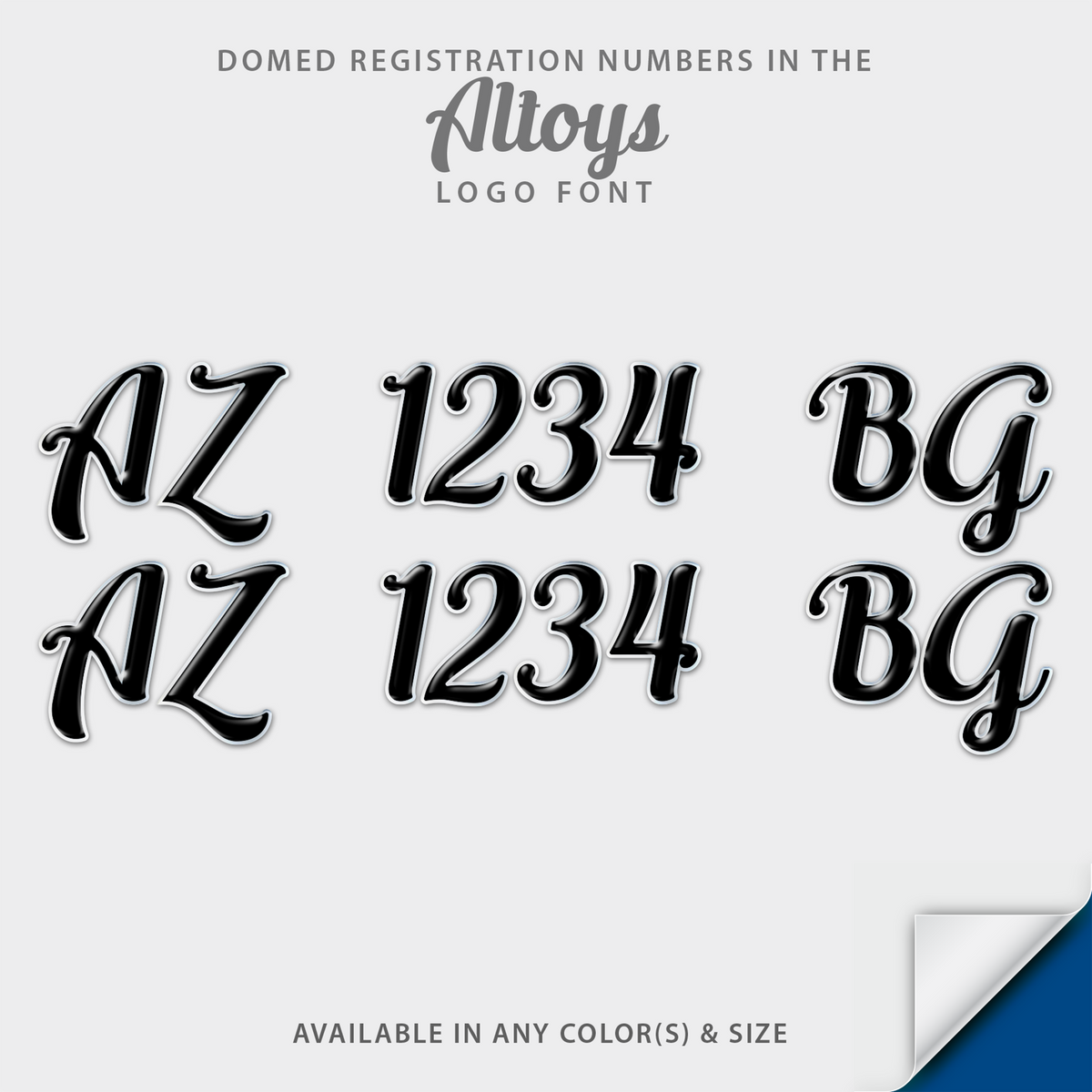 Altoys Script Domed Registration