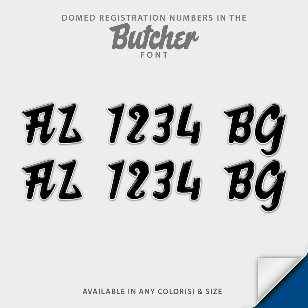 Butcher Script Domed Registration
