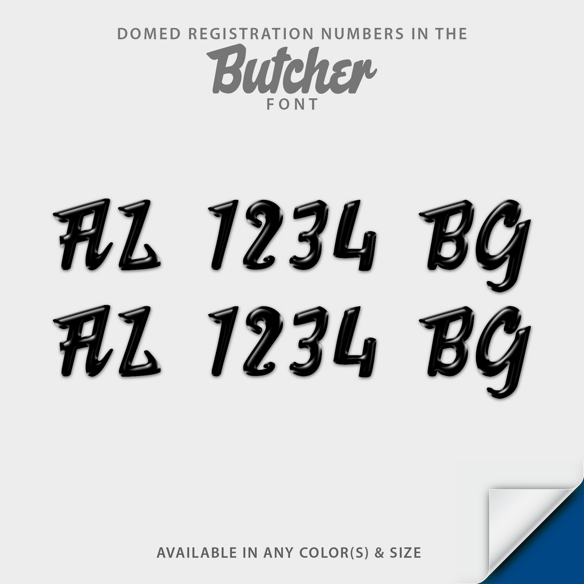 Butcher Script Domed Registration