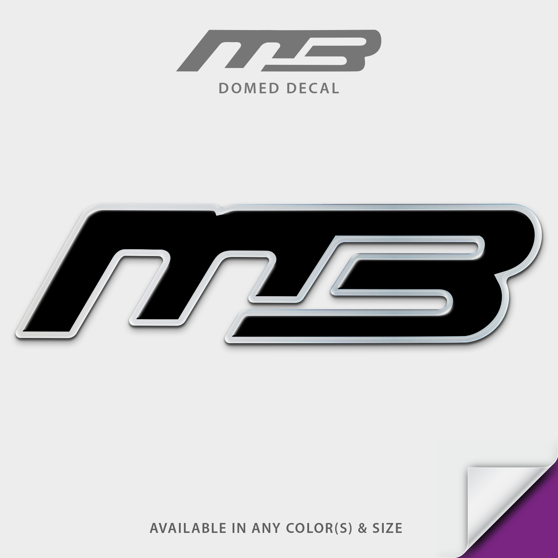 MB Boats Domed Accessory Decal