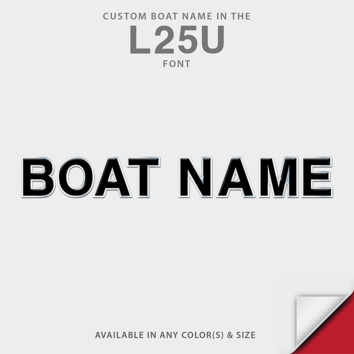 Barletta L25U Domed Boat Name