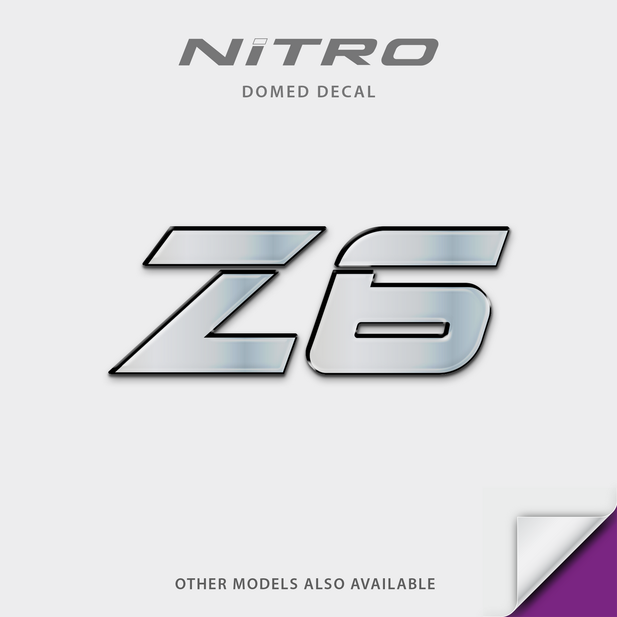 Nitro Boat Model Domed Decal, any number