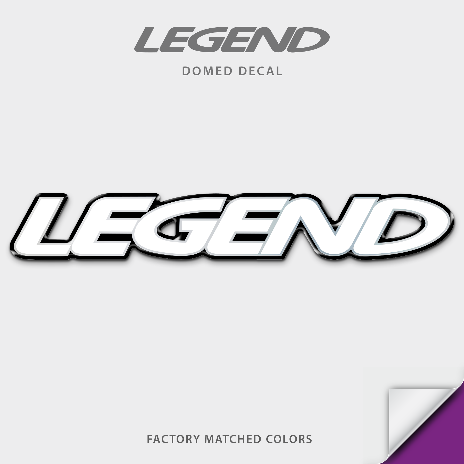 2014-2015 Legend Boats Domed Boat Decal