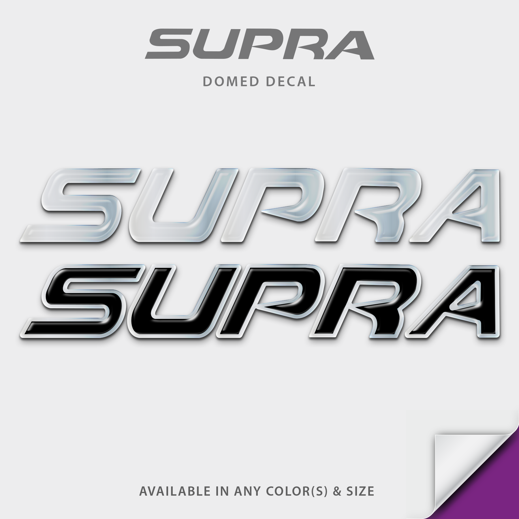 Supra Boats Domed Accessory Decal