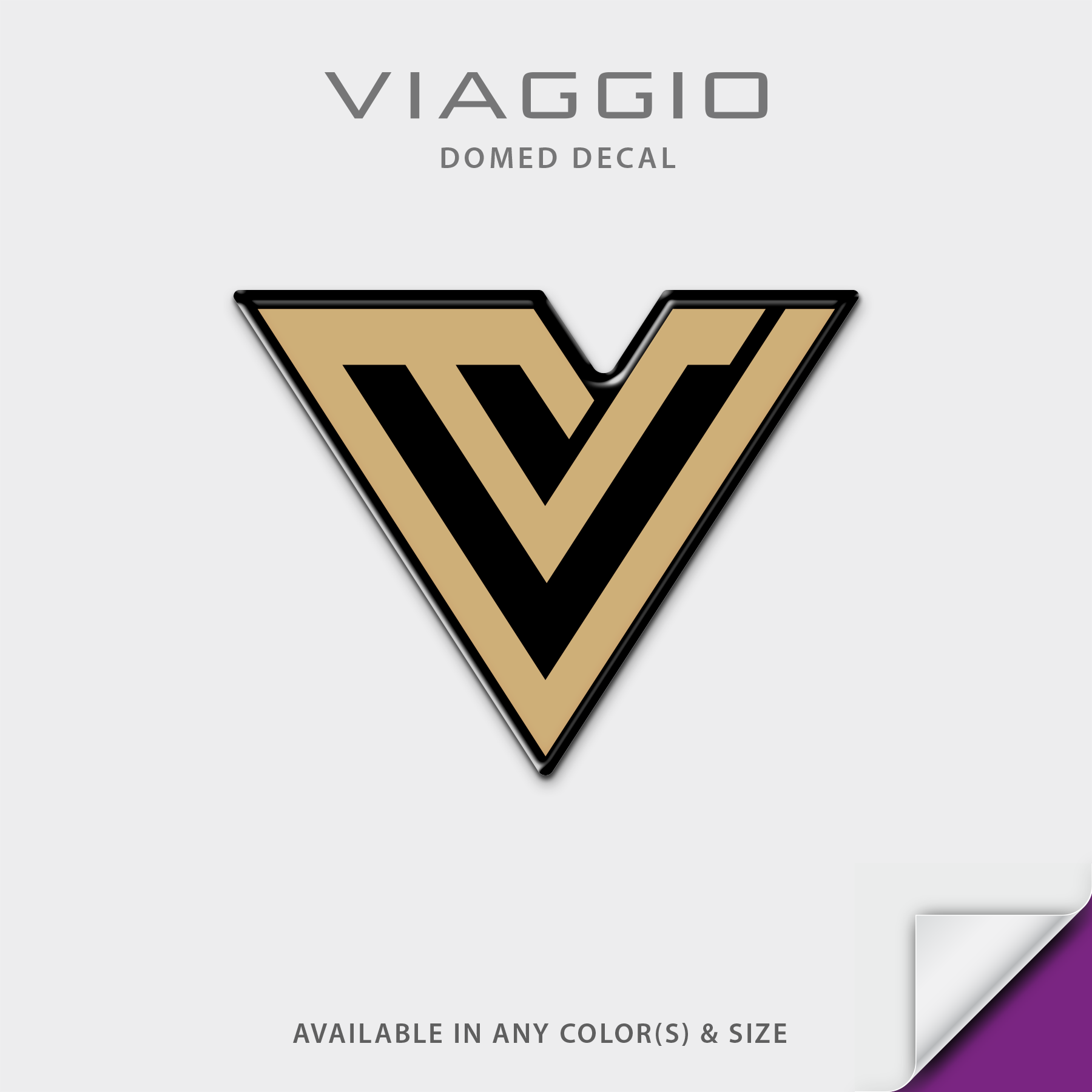 Viaggio Domed Accessory Decal