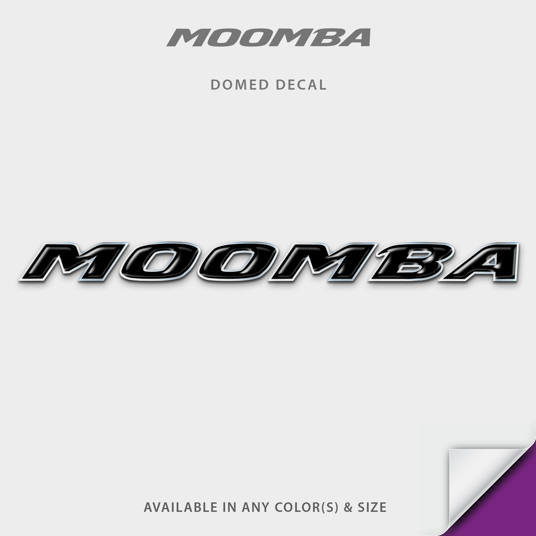 Moomba Domed Boat Decal