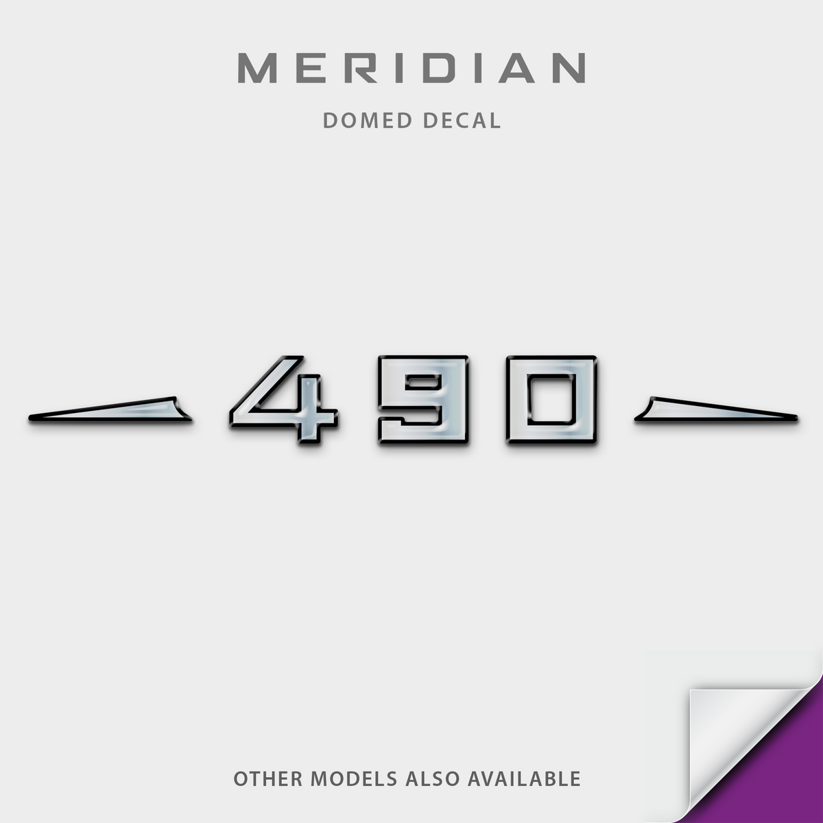 Meridian Boat Model Domed Decal, any number