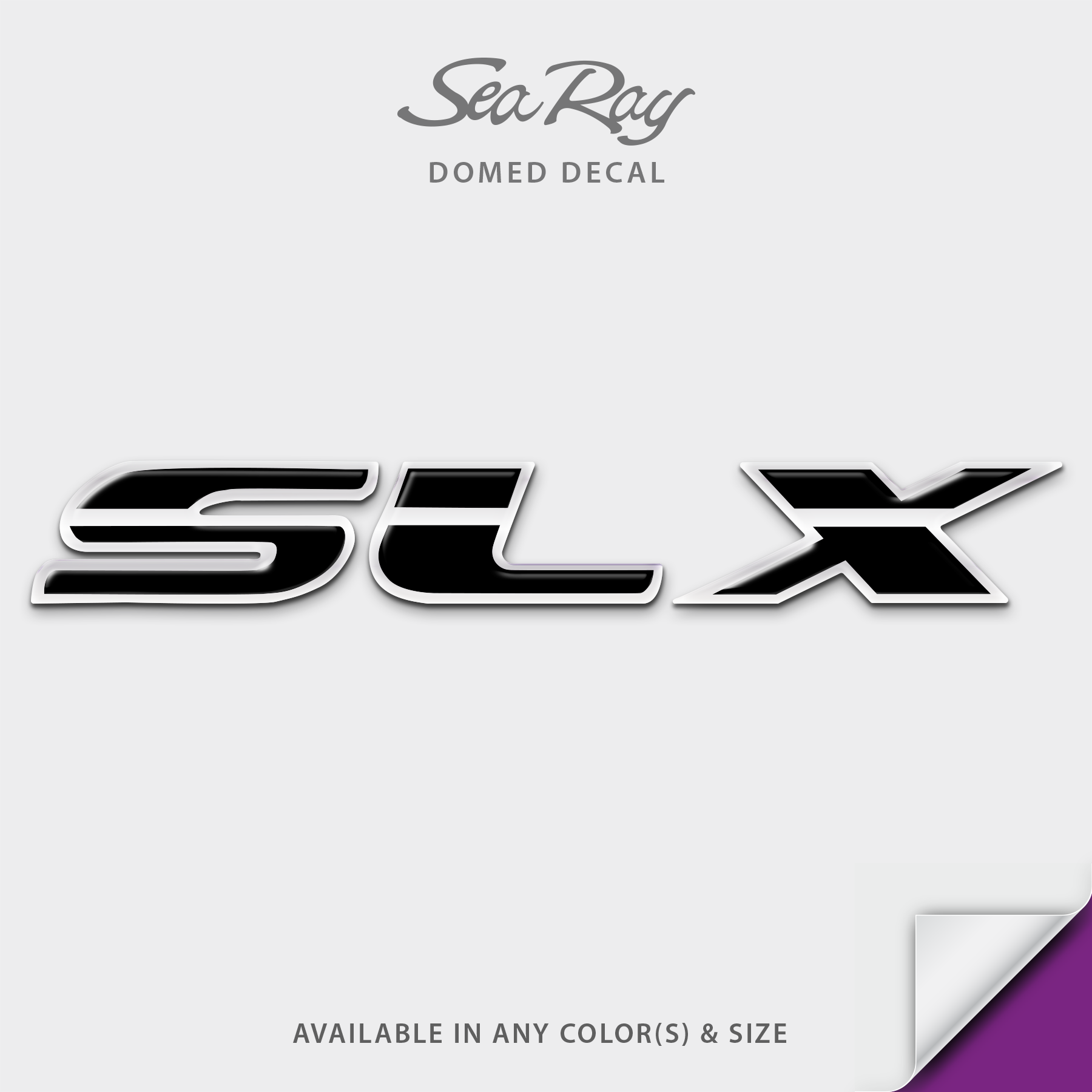 Sea Ray SLX Domed Decal v1