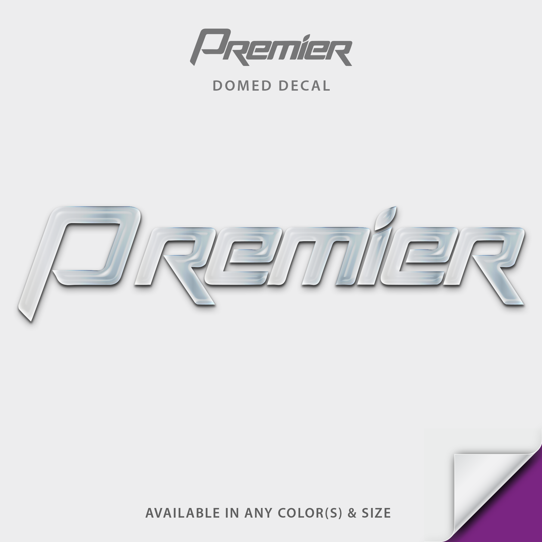 1992-2021 Premier Domed Boat Decal