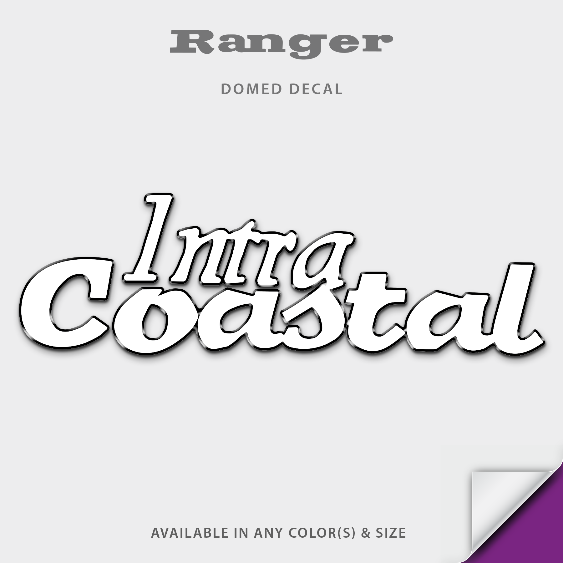 Ranger Boats Intra Coastal Domed Boat Decal