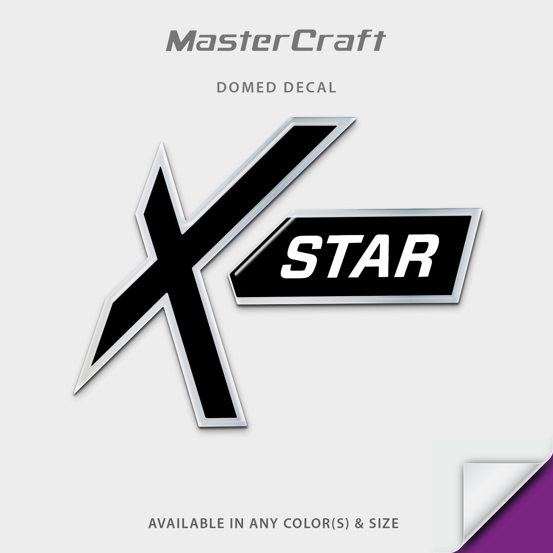 2017-2018 MasterCraft XStar Domed Boat Decal
