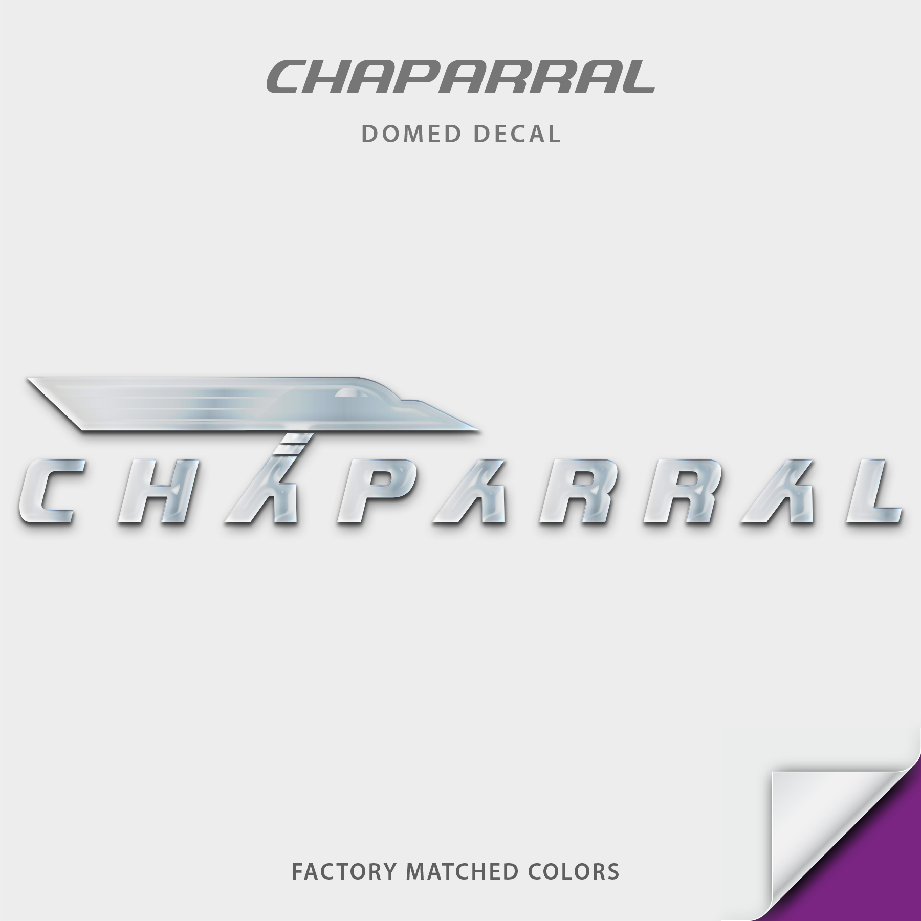 Chaparral Retro Domed Boat Decal