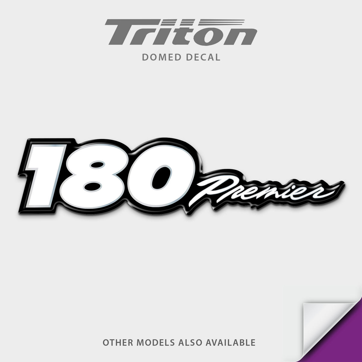 Triton Boats Premier Model Domed Boat Decal