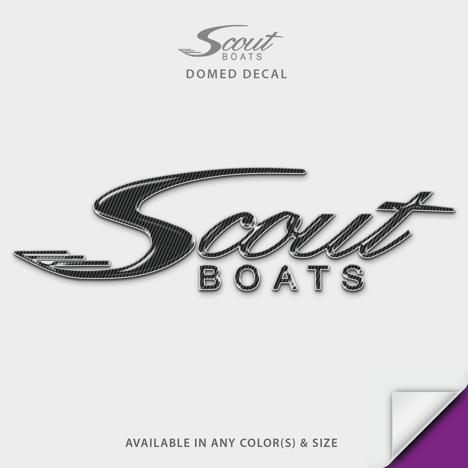 Scout Boats Domed Boat Decal