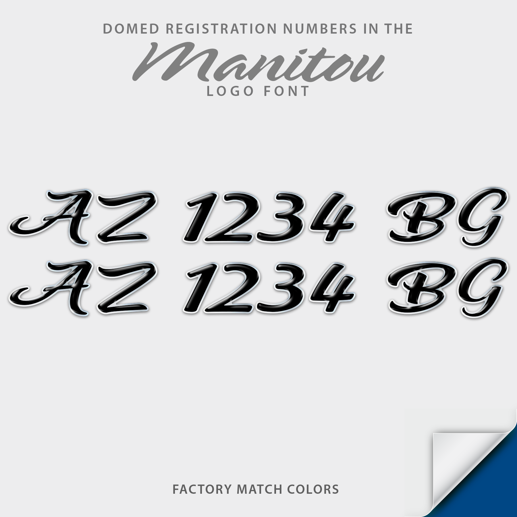 Manitou Script Domed Registration