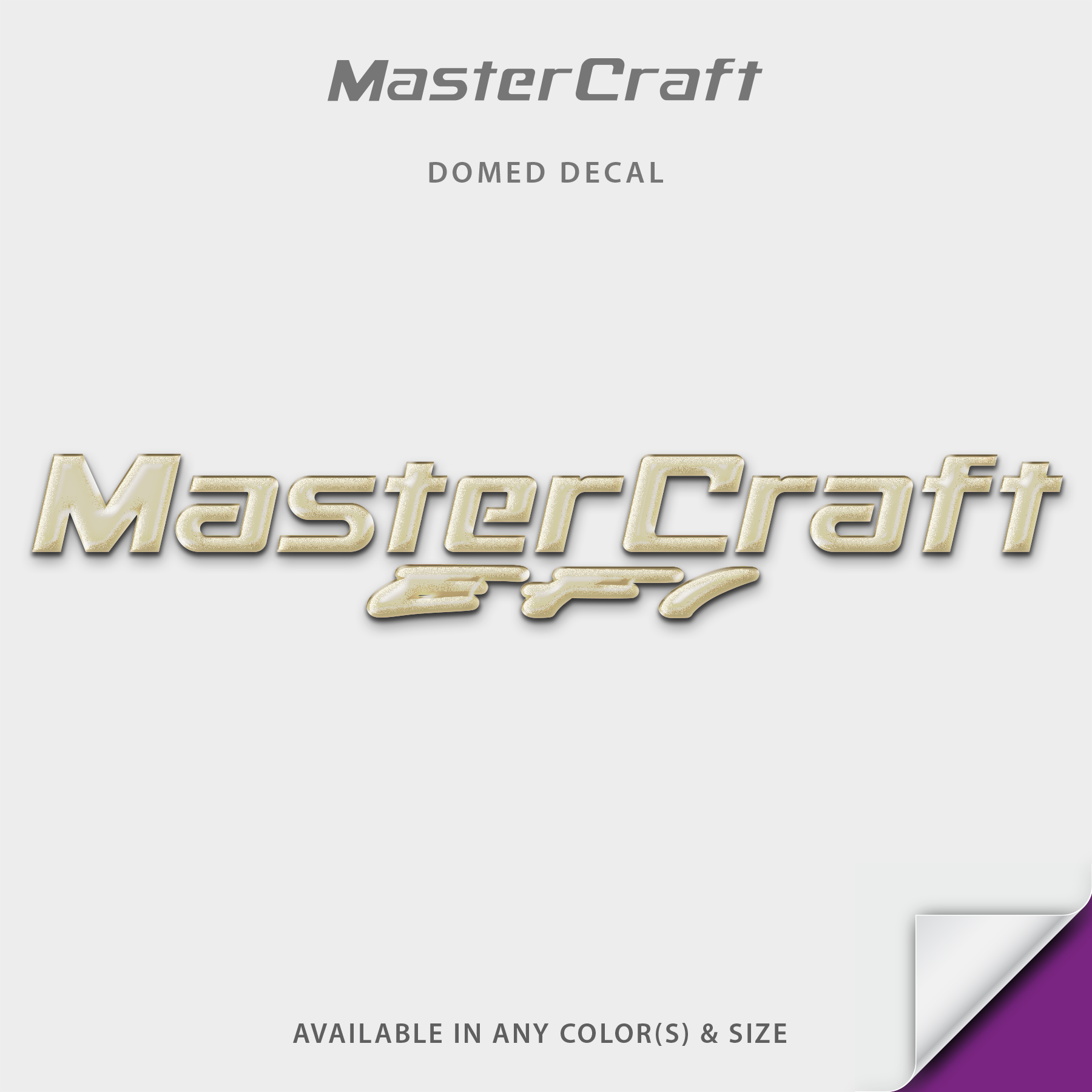 2000-2002 Mastercraft EFI Domed Boat Decal