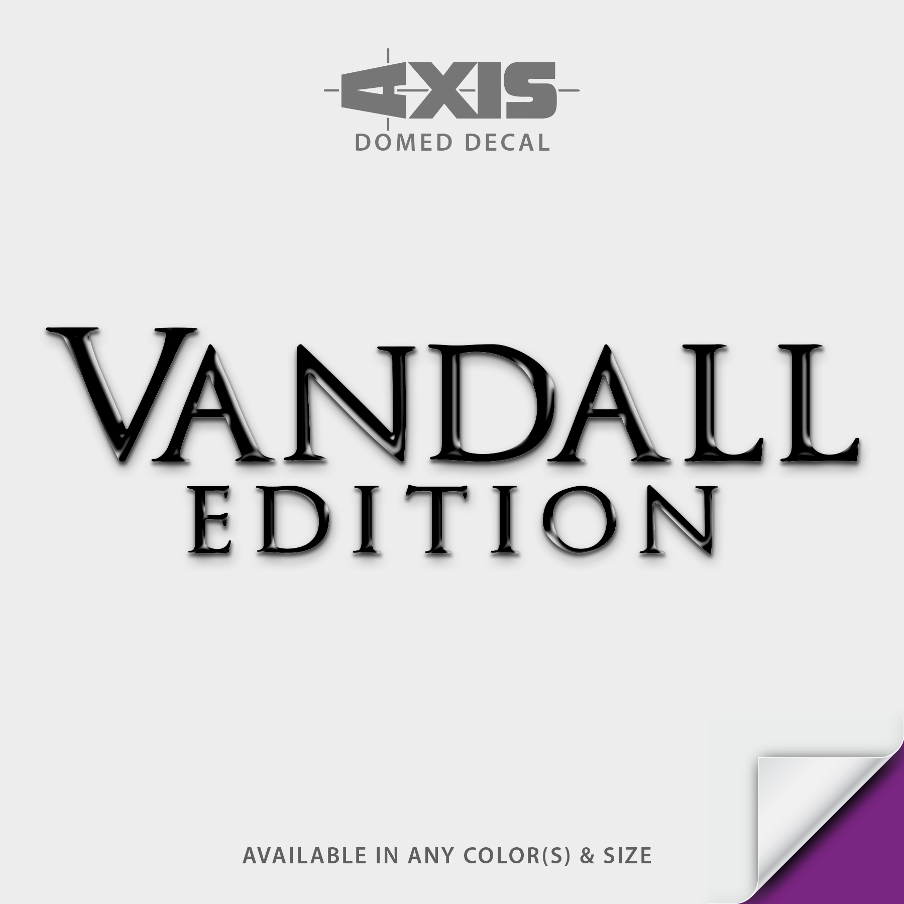 2011-2014 Axis 'Vandall Edition' Domed Boat Decal
