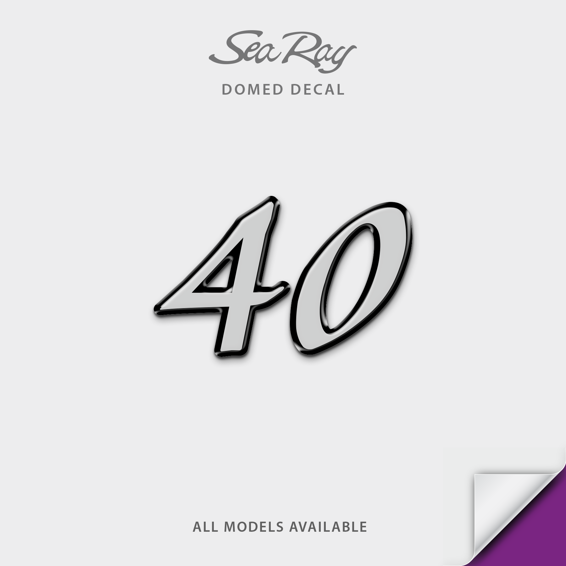 2006-2007 Sea Ray Sundancer Model Number Domed Boat Decal