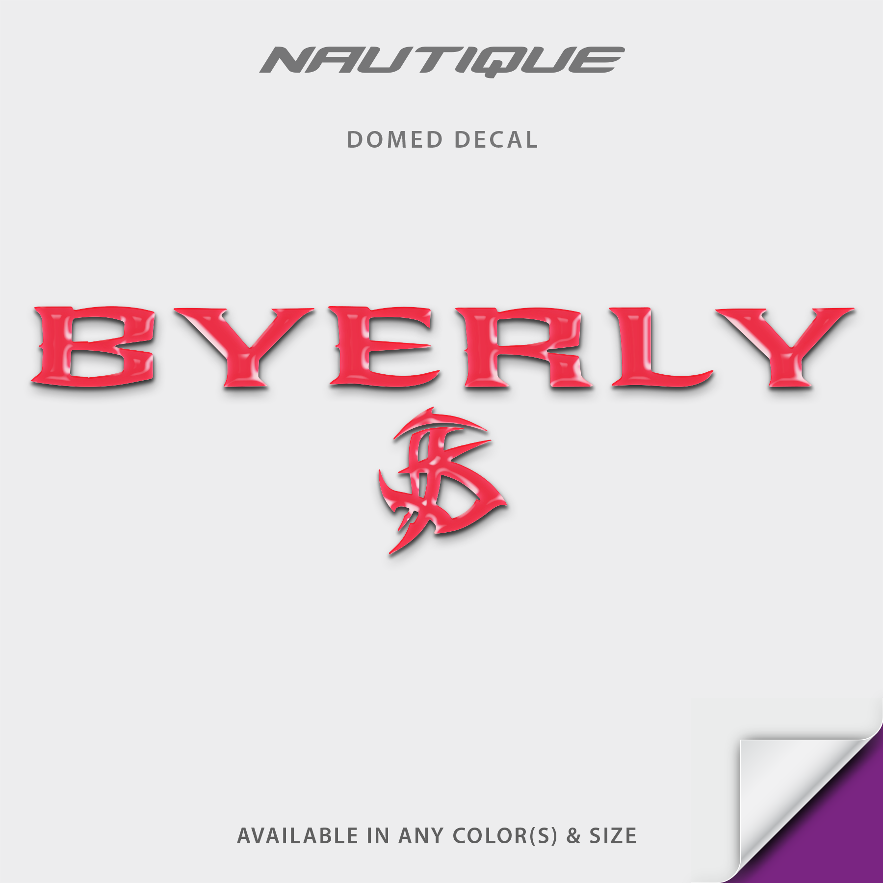 2009-2010 Nautique Byerly Edition Domed Boat Decals