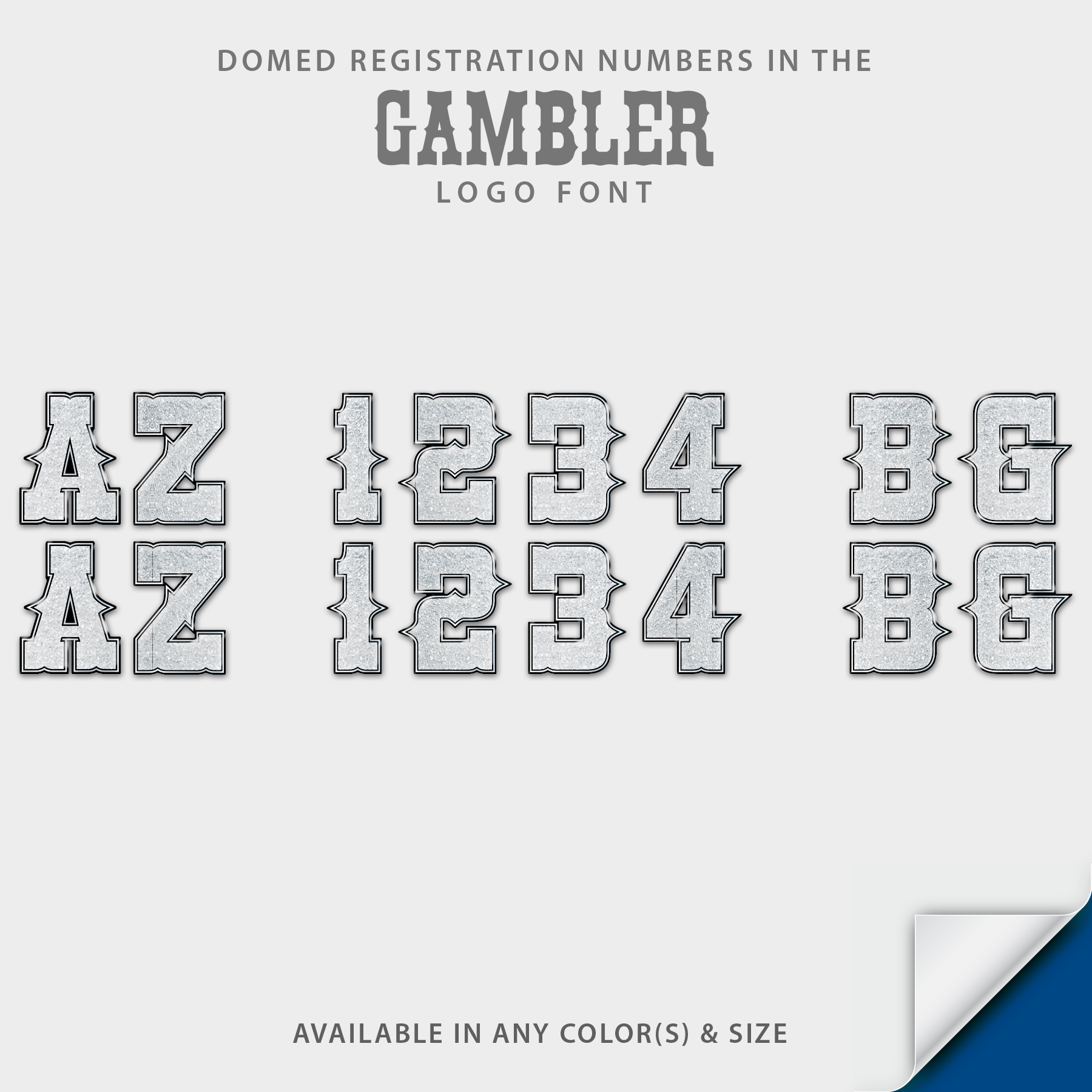 Gambler Domed Registration, Factory Decal Matched Colors