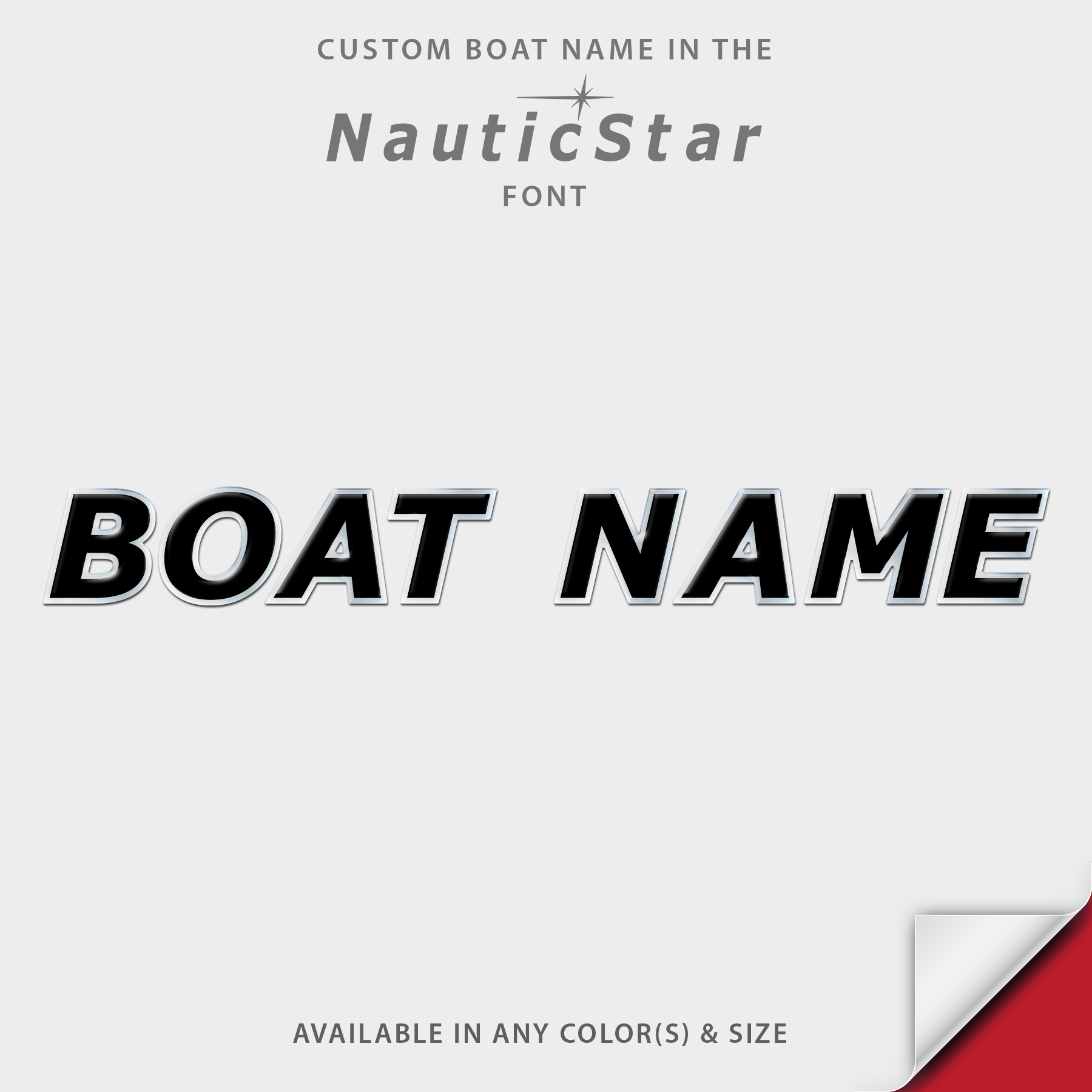 NauticStar Domed Boat Name