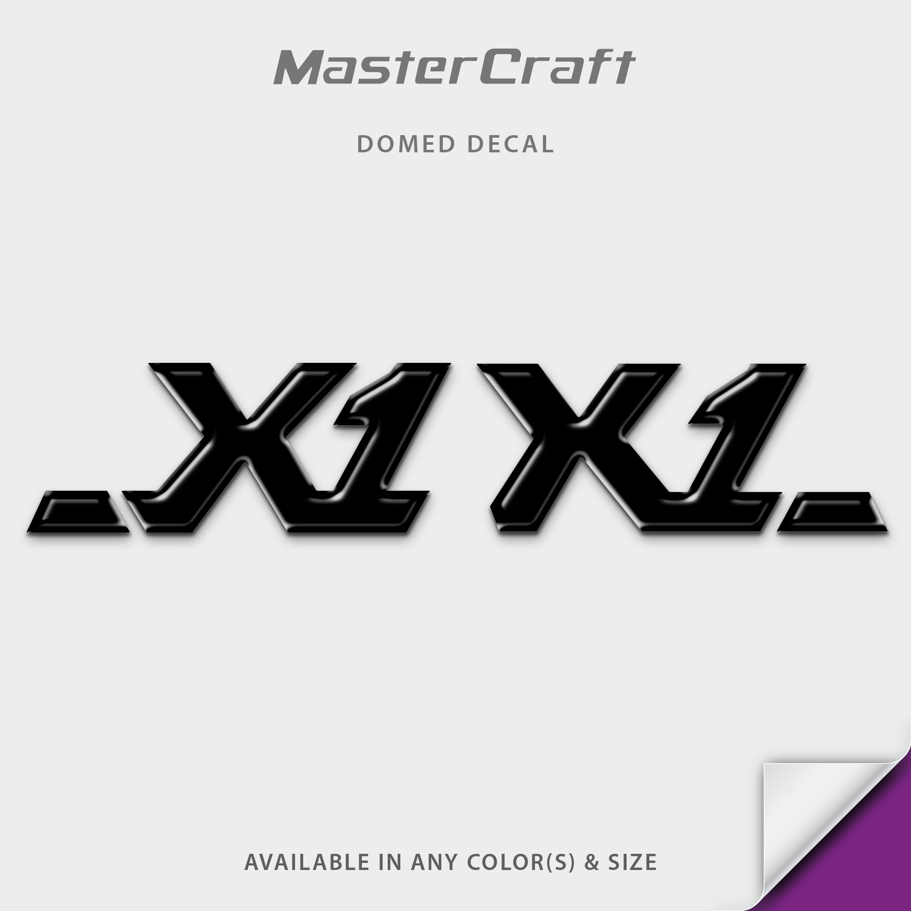 2006-2007 MasterCraft X1 Domed Boat Decal Set
