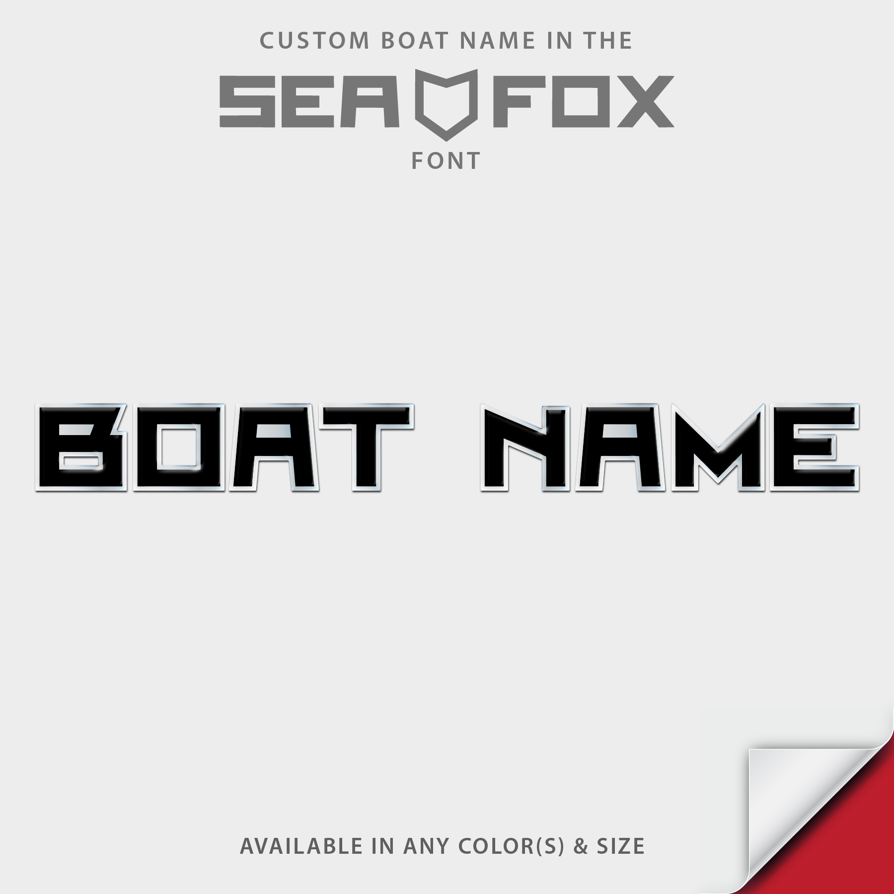 Sea Fox Domed Boat Name