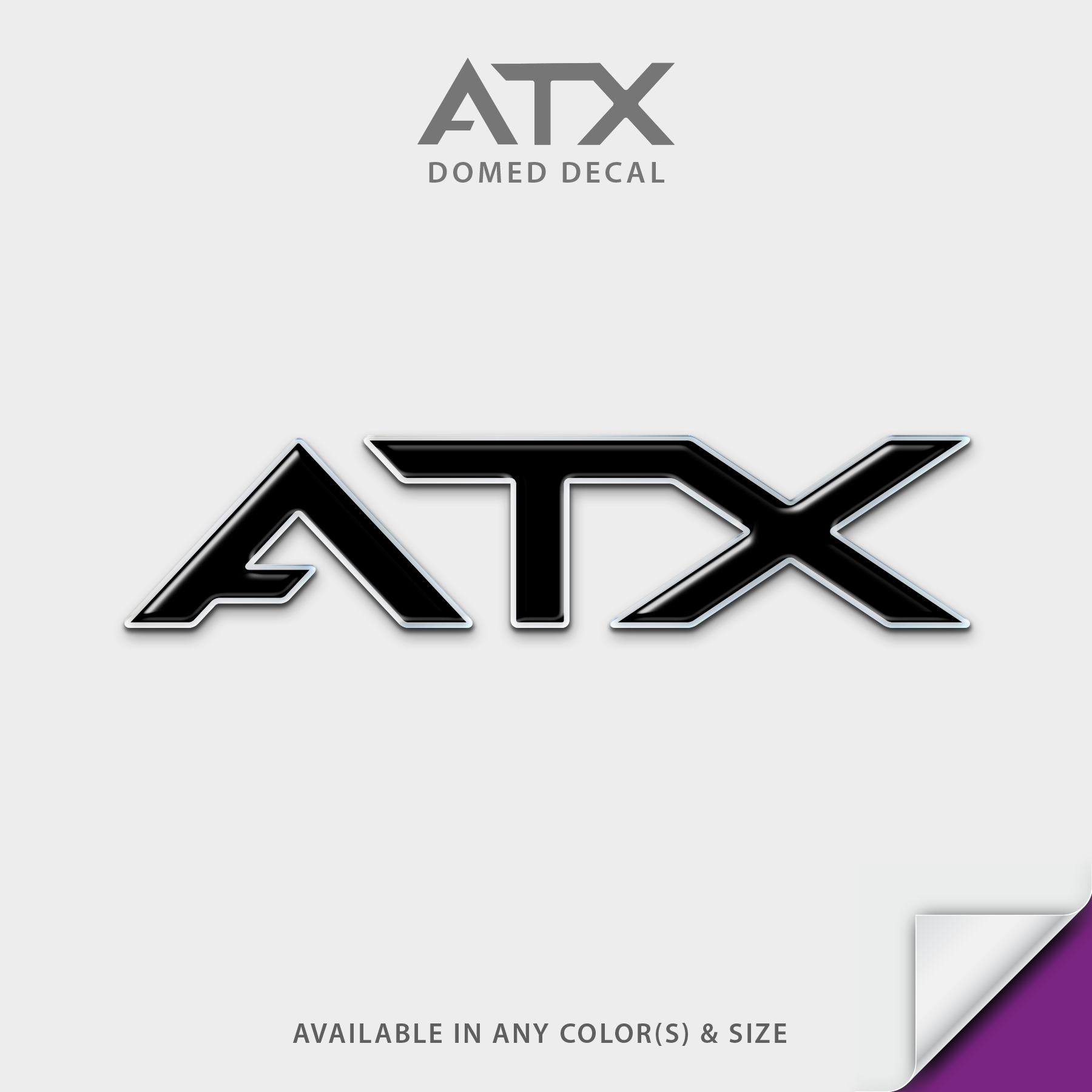 ATX Domed Boat Decal