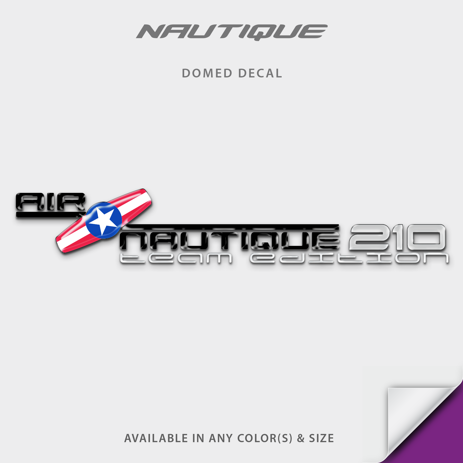 2003 Nautique Air 210 Team Edition Domed Boat Decal