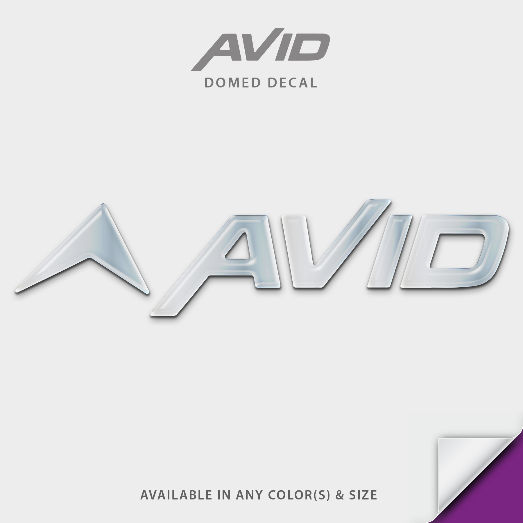 Avid Domed Boat Decal