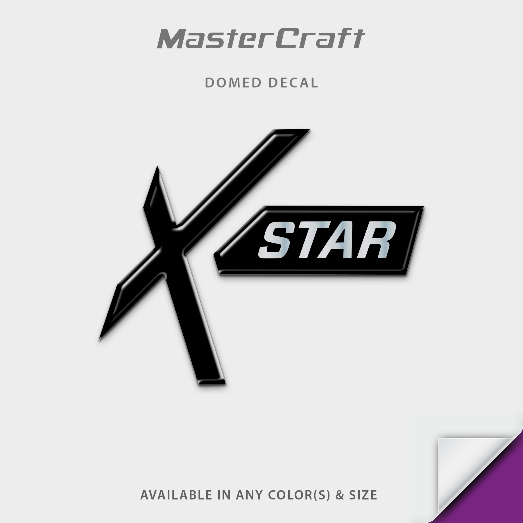 2017-2018 MasterCraft XStar Domed Designator Inlay